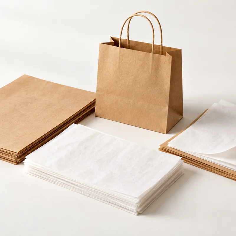 Illustrative packaging & bags paper samples