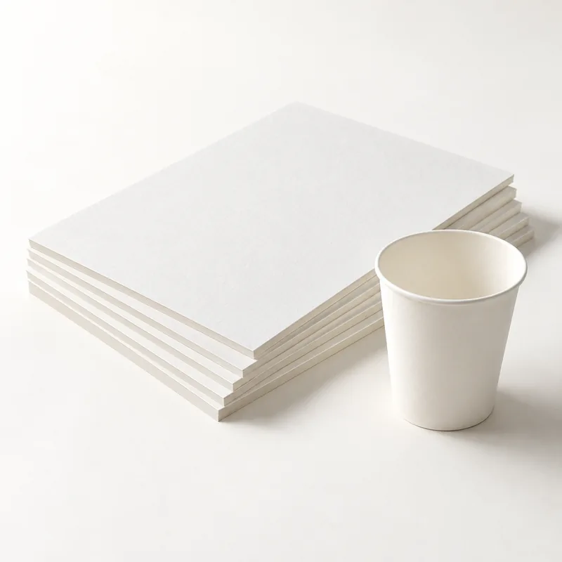Illustrative cupstock board sample
