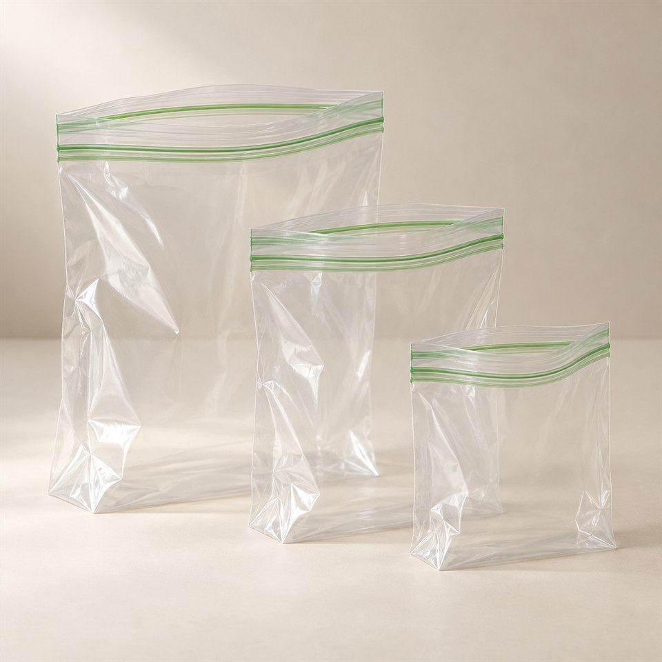 Double zipper bags