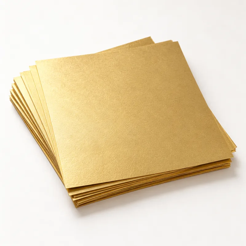 Illustrative golden paper sample