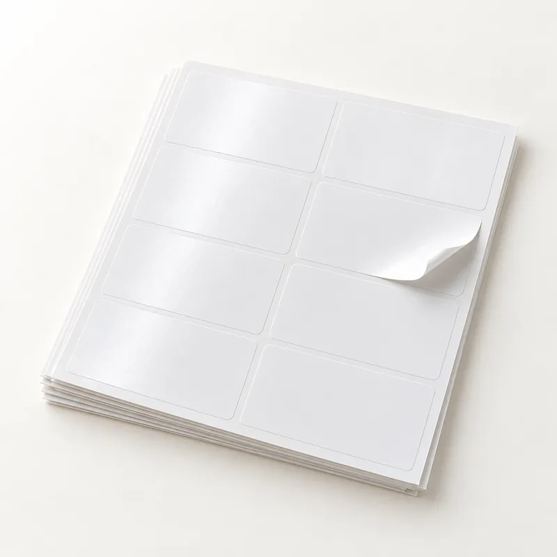 Illustrative semi-gloss label paper sample