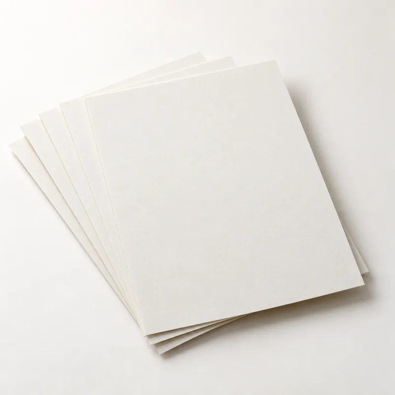 Illustrative uncoated printing paper sample